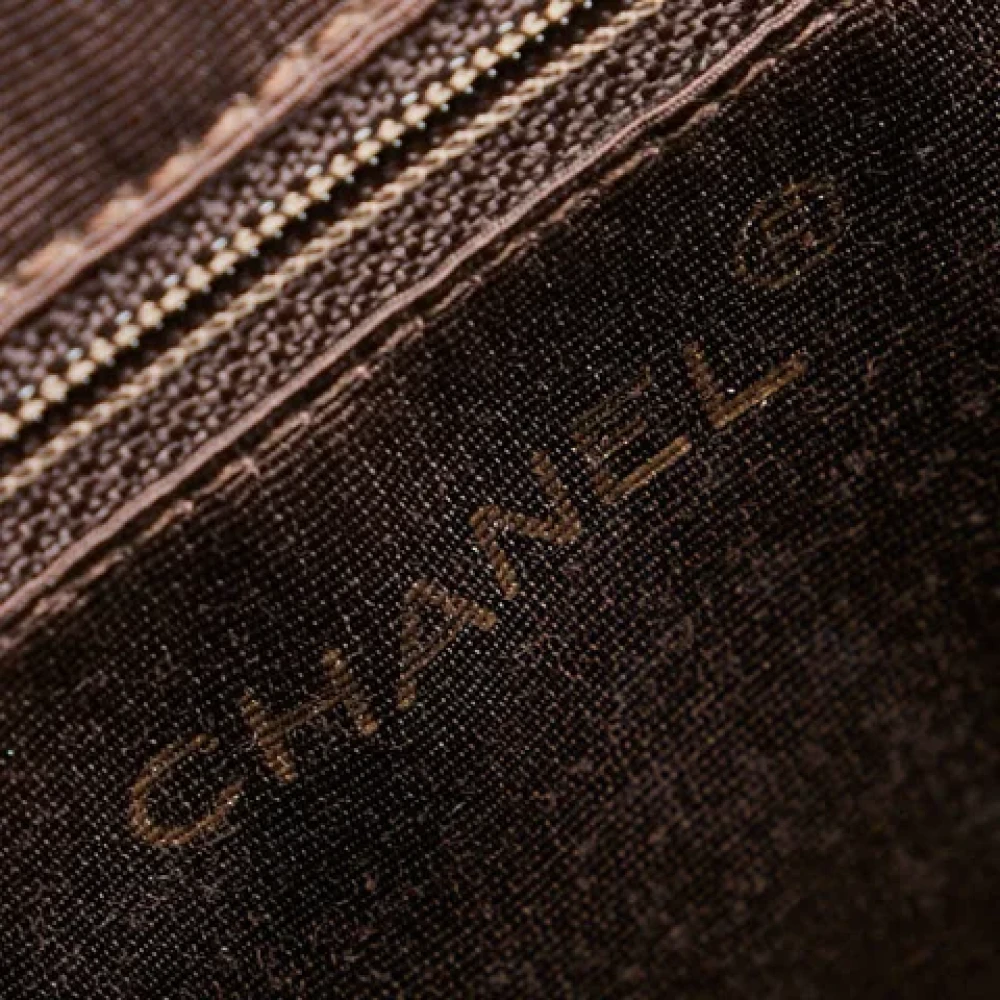 Chanel Vintage Pre-owned Fabric chanel-bags Brown Dames