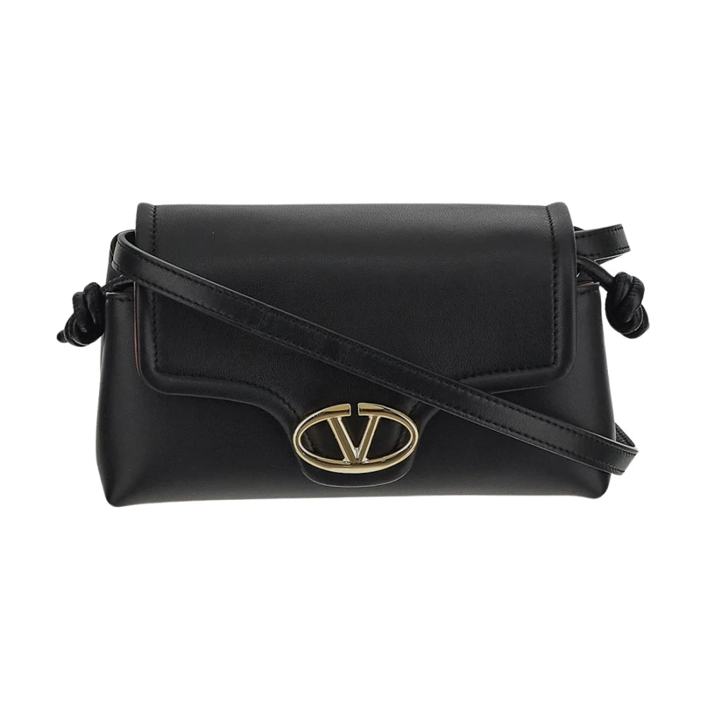 Valentino Garavani Leren Mini Tas Black Dames