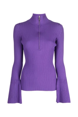 Rib Zip Sweater