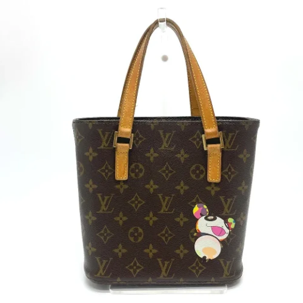 Louis Vuitton Vintage Pre-owned Cotton louis-vuitton-bags Brown Dames