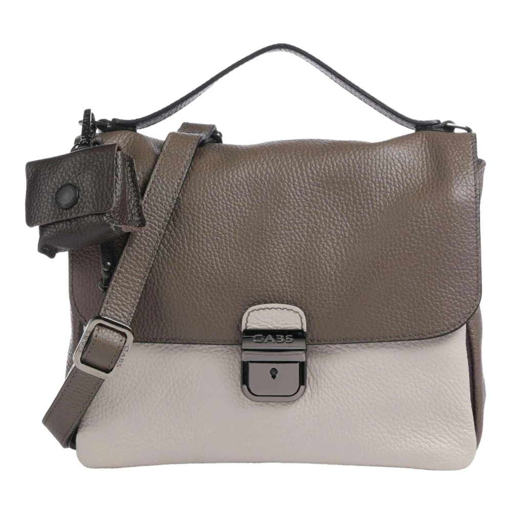 Gabs Multicolor leren handtas met afneembare band Brown Dames