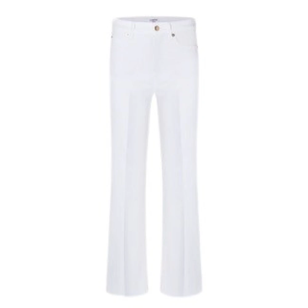 Cambio Flared Jeans White, Dam