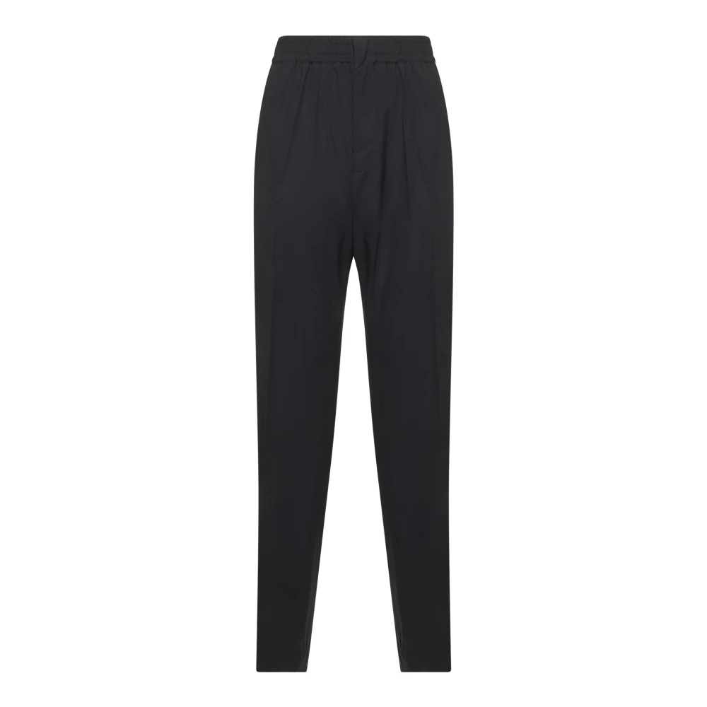 Bottega Veneta Blauwe Wol Straight Leg Broek Blue Heren
