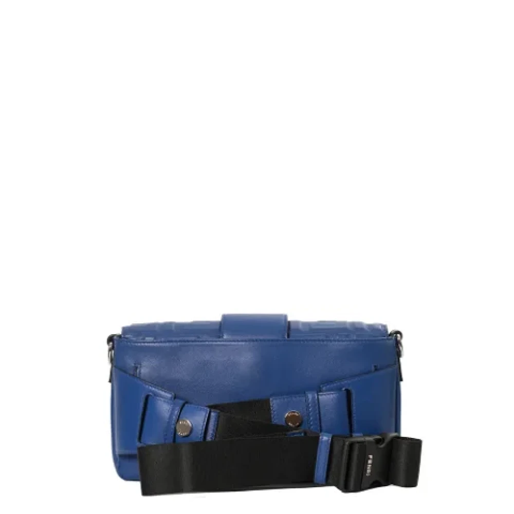 Fendi Vintage Pre-owned Leather fendi-bags Blue Dames