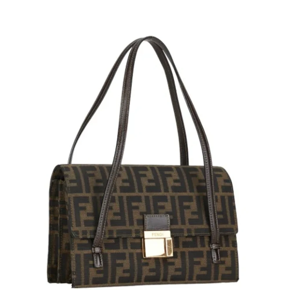 Fendi Vintage Pre-owned Canvas fendi-bags Brown Dames