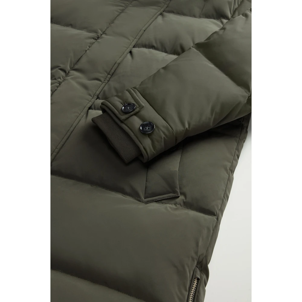 Woolrich Gewatteerde Puffer Parka Green Dames