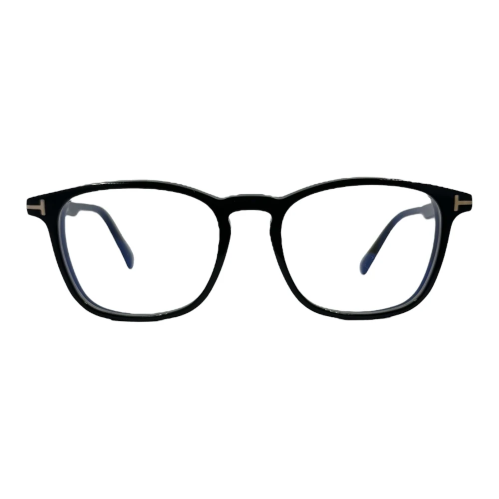 Tom Ford Vierkant Frame Zwarte Bril Black Dames