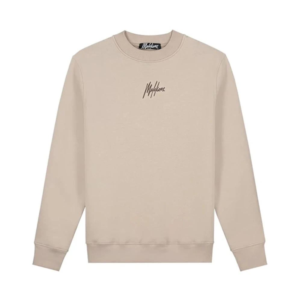 Malelions Beige Sweater Mm1-Aw24-07 Herenlions Beige Heren