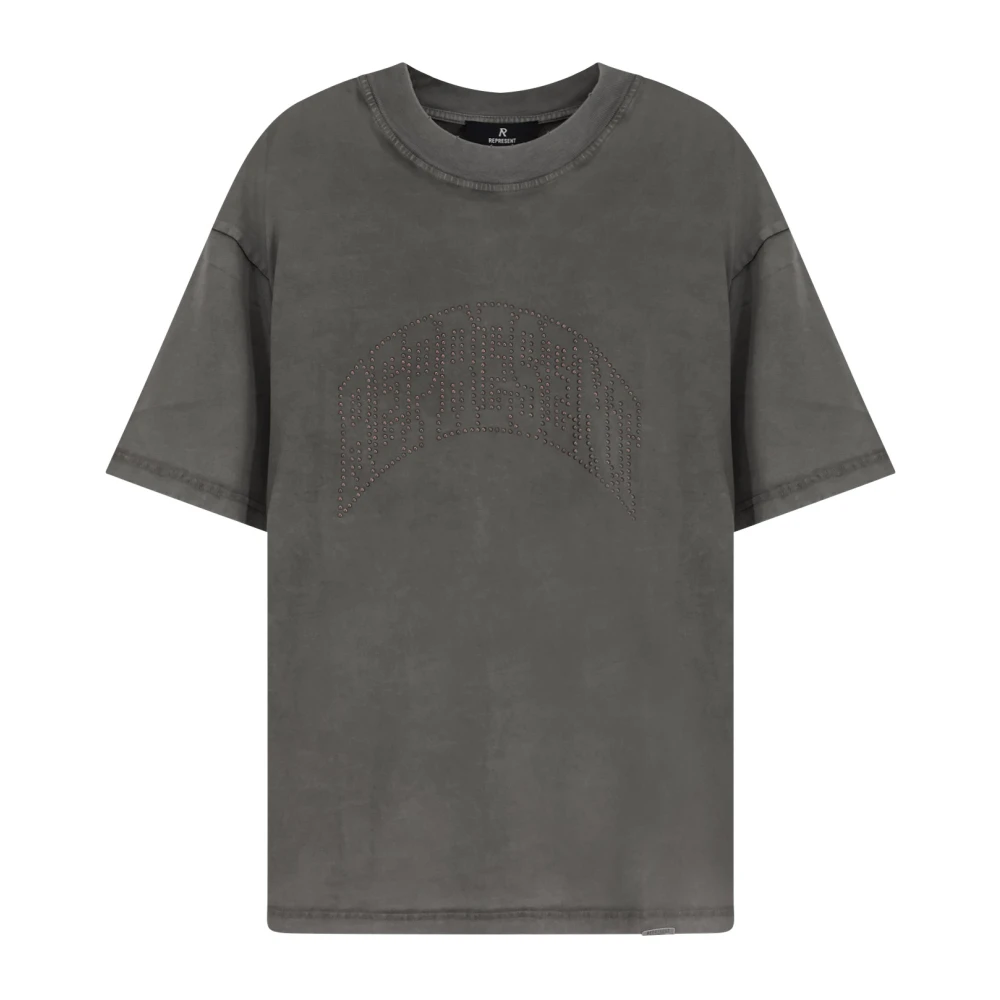 Represent Men's Black T-Shirts, Xl, Embellished Cotton T-Shirt