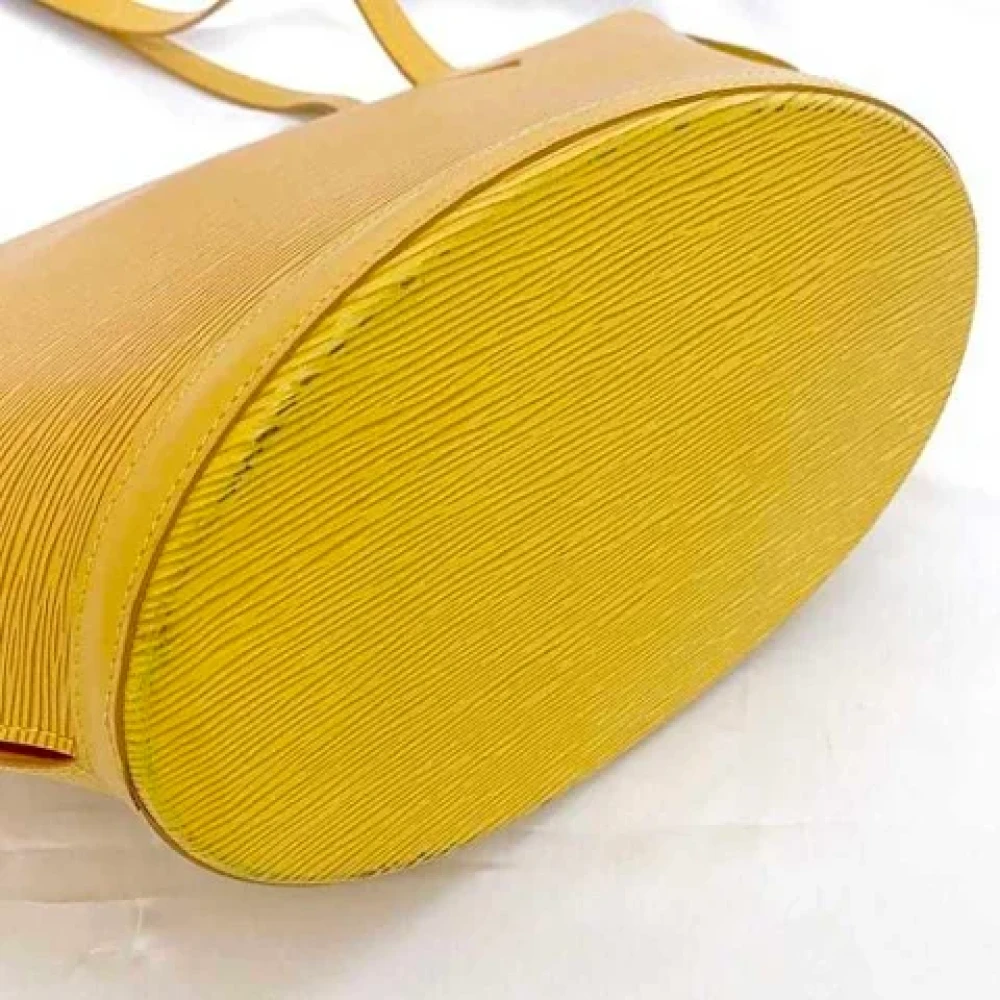 Louis Vuitton Vintage Pre-owned Leather louis-vuitton-bags Yellow Dames