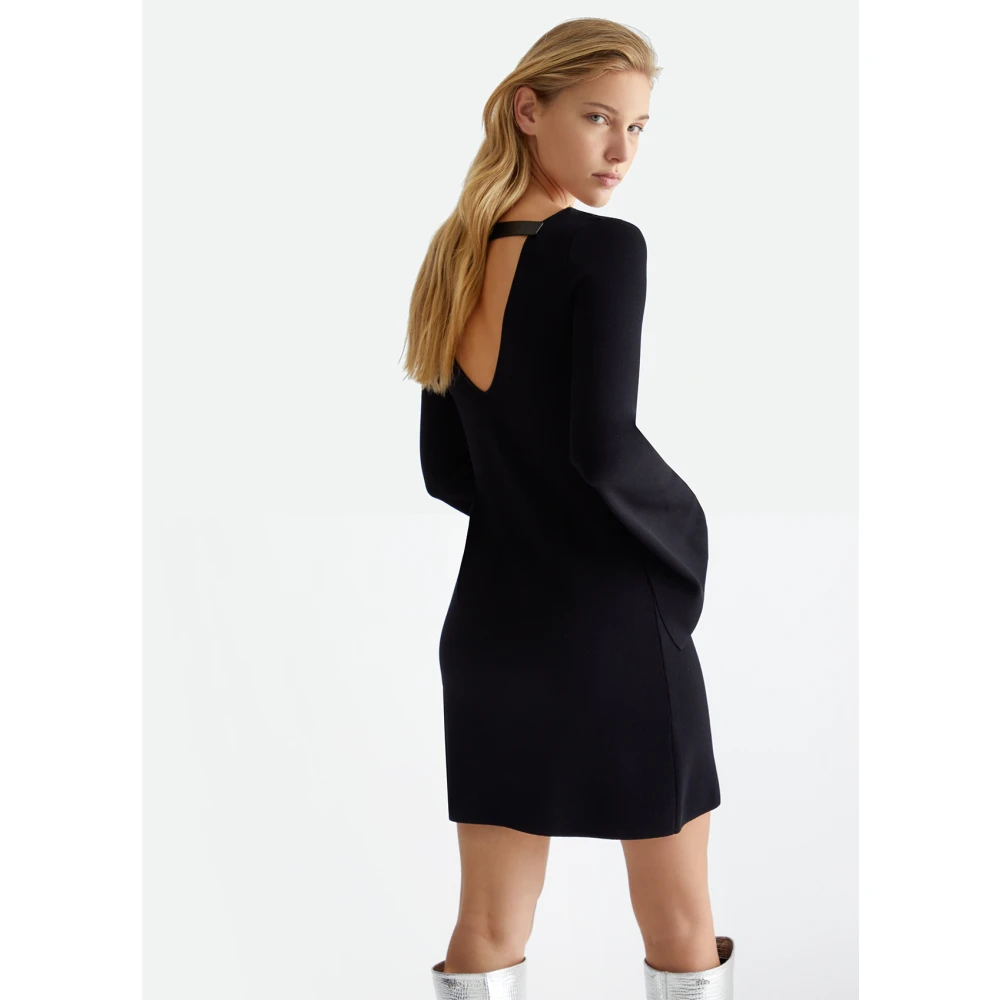 Liu Jo Gebreide Jurk Black Dames