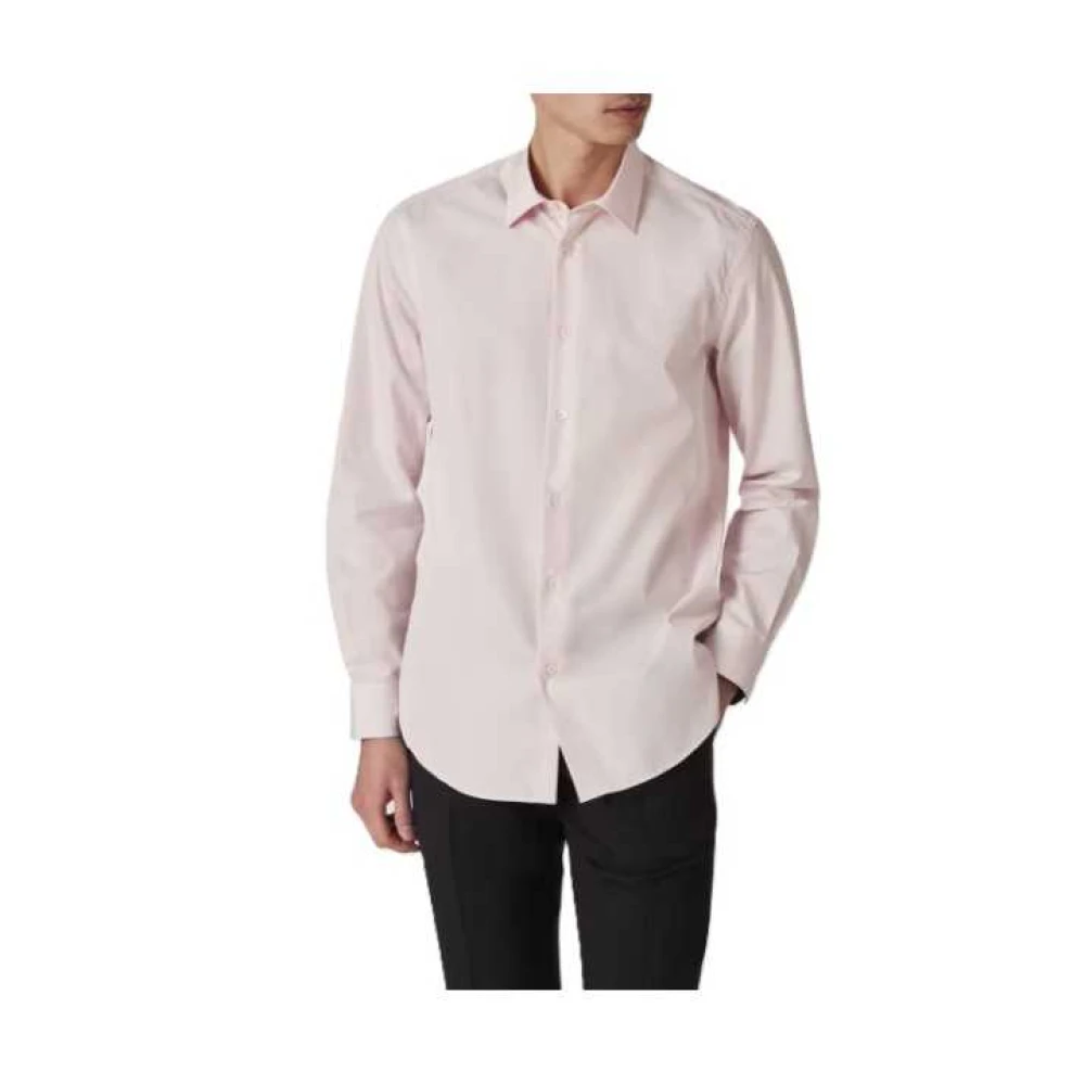 Paul Smith Herr Rosa Skjortor L, Bomull, Klassisk Bomullsskjorta