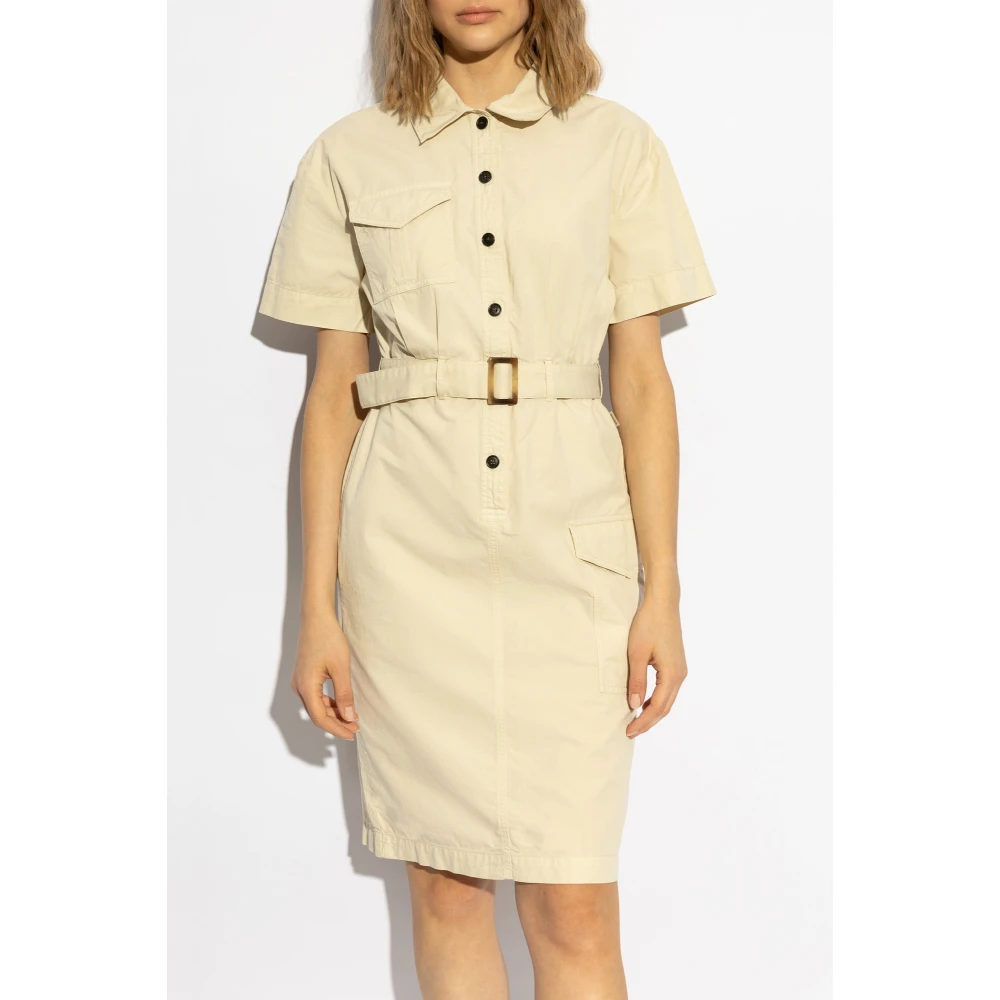 Woolrich Jurk met riem Beige Dames