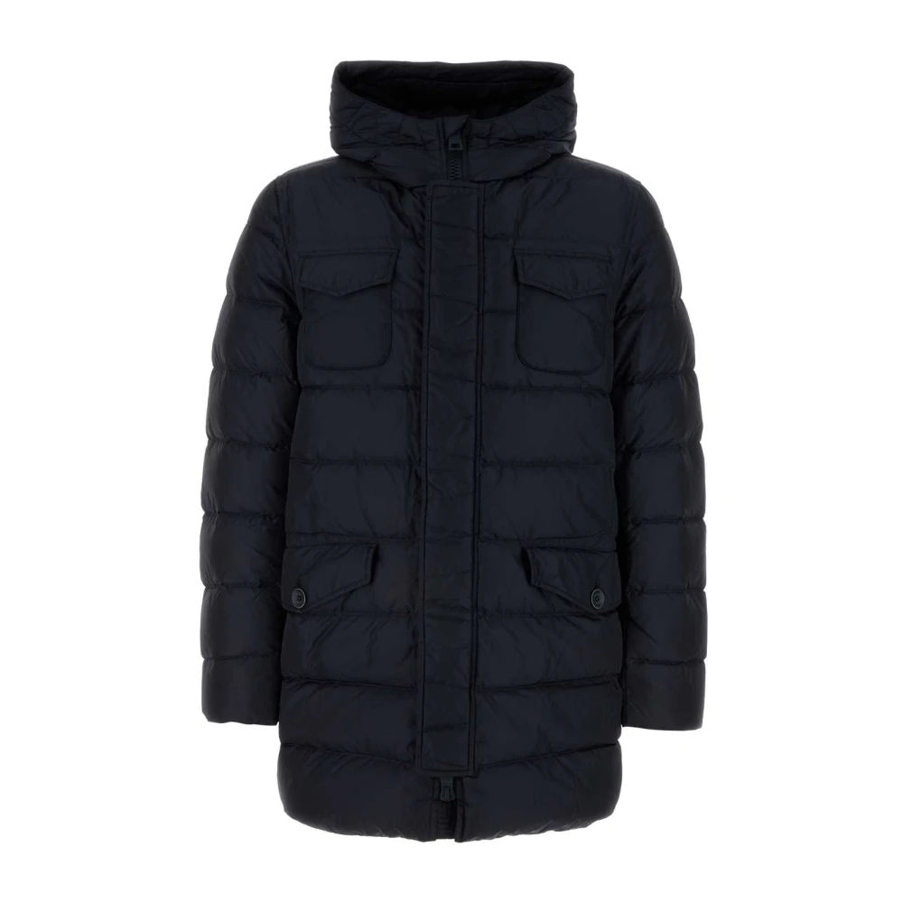 Herno Navy Blue Down Jacket Blue Heren