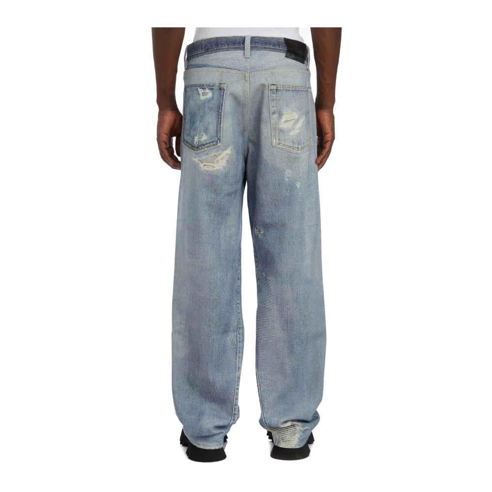 Our Legacy Digitale Print Jeans Derde Snit Blue Heren