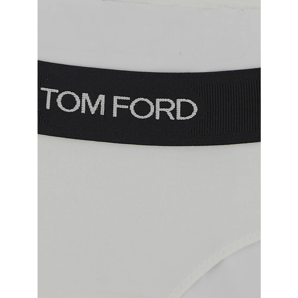 Tom Ford Jersey Slip Jurk White Dames