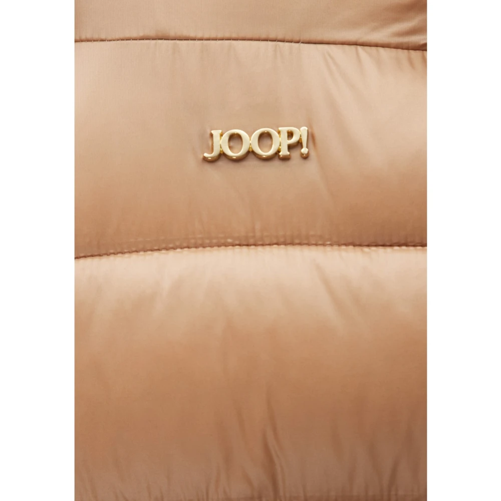 Joop! Gewatteerde hoge hals damesvest Beige Dames