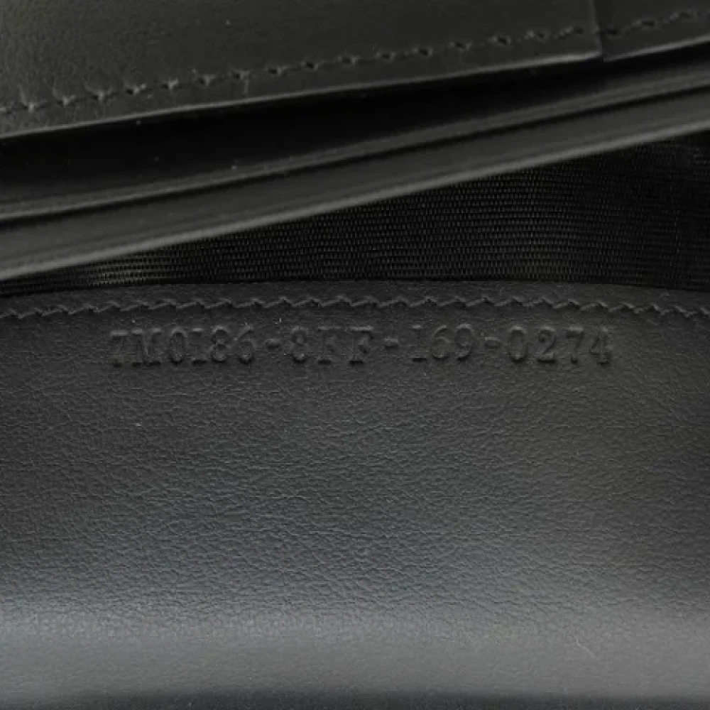 Fendi Vintage Pre-owned Leather wallets Black Dames