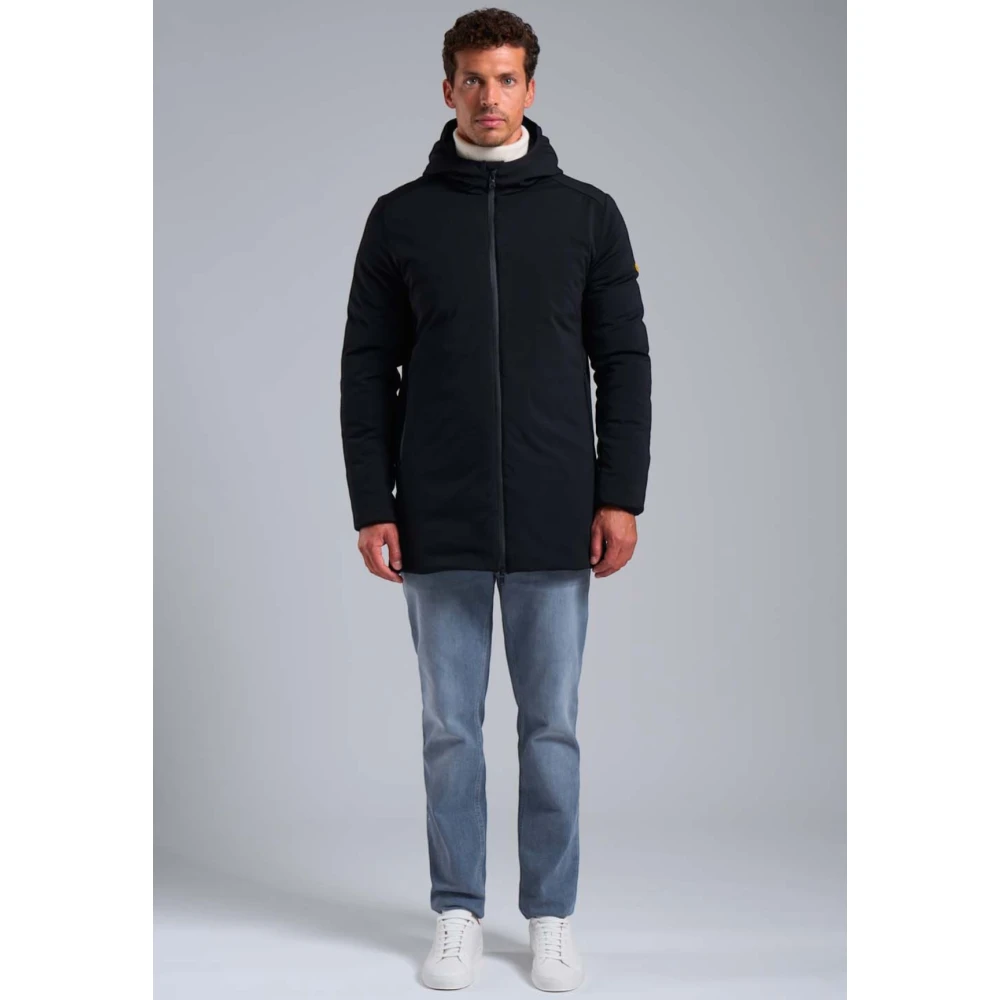 Ciesse Piumini Zwarte Softshell Gewatteerde Hoody Jas Clem Black Heren