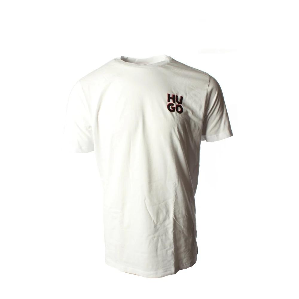 Hugo Boss Witte Katoenen T-shirt Duo Pack White Heren