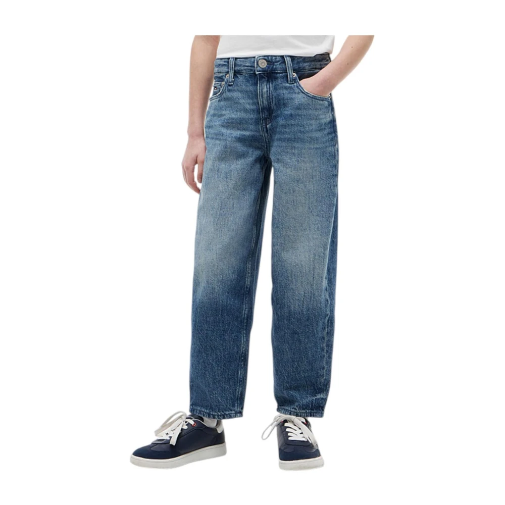 Tommy Hilfiger Girls Blue Jeans, 14 Y, Barrel Jeans