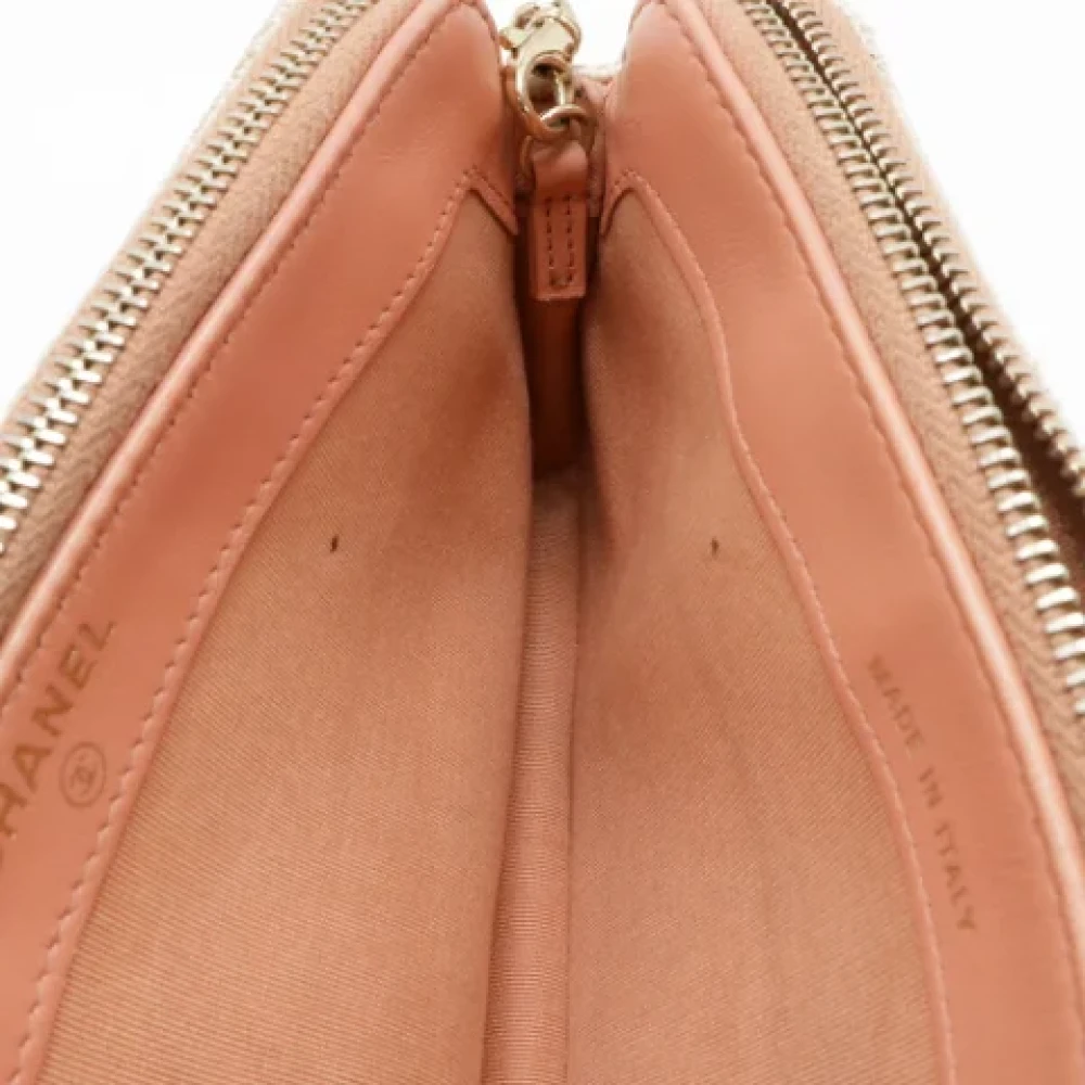 Chanel Vintage Pre-owned Canvas handbags Pink Dames