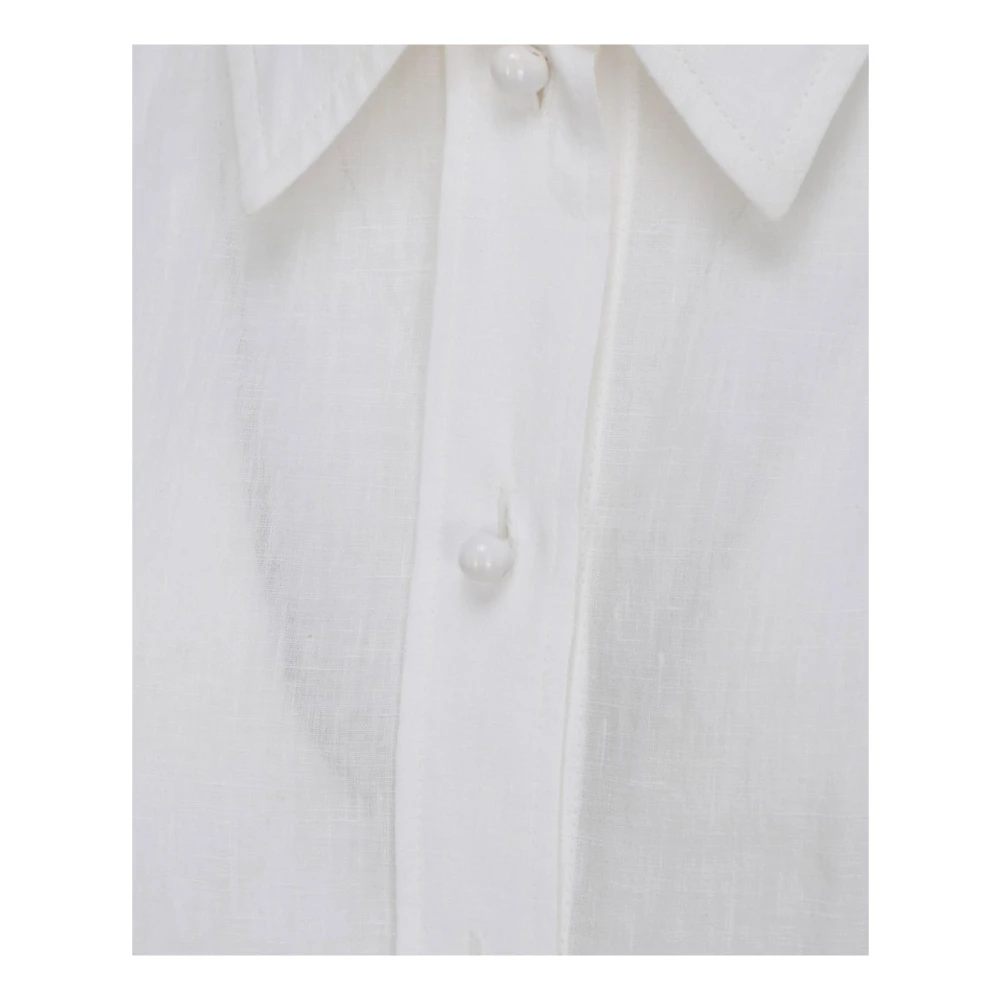 Chloé Witte Linnen Shirt voor Dames White Dames