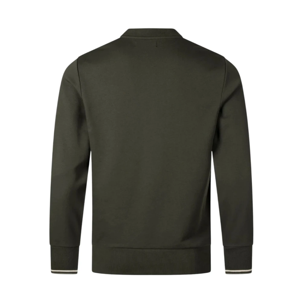 Fred Perry Stijlvolle Sweatshirt voor Mannen Green Heren