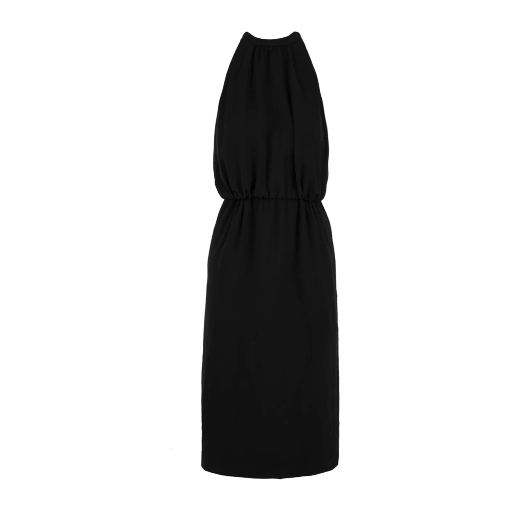 Aspesi Elegante Zwarte Jurk Model 2906 Black Dames