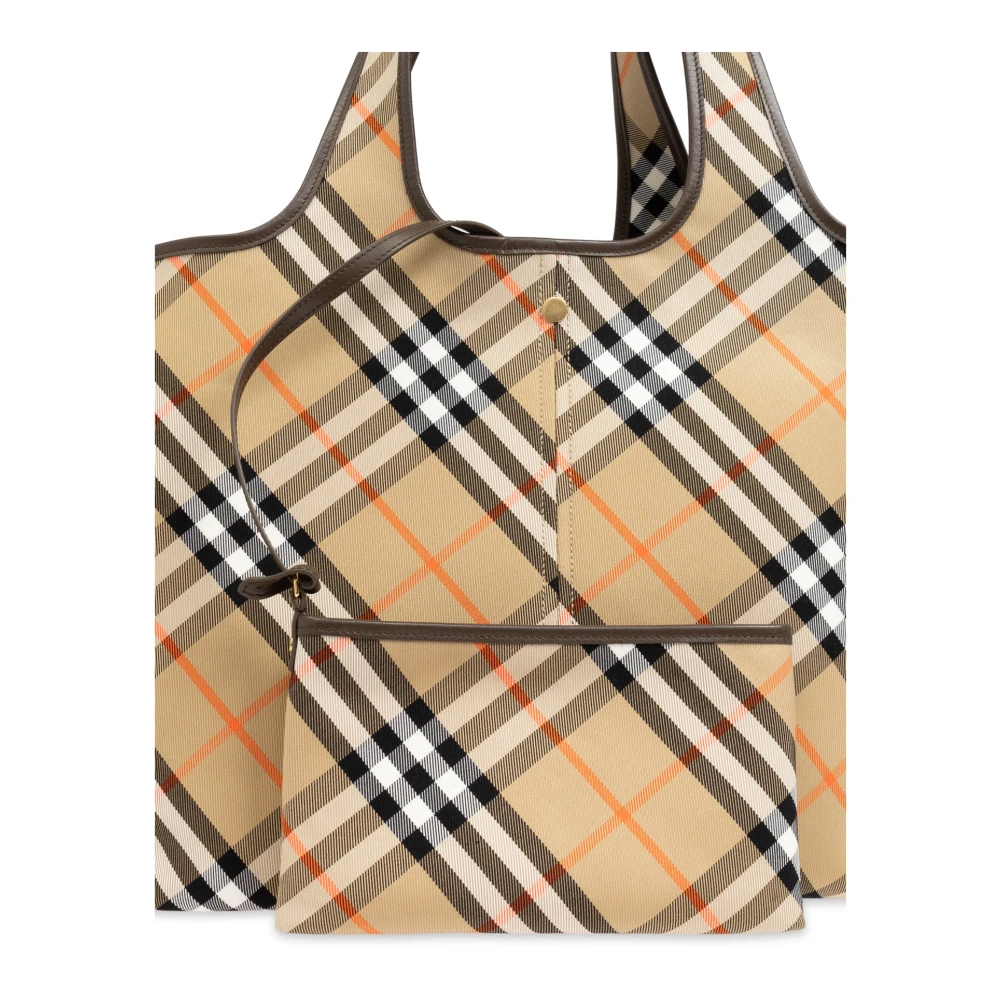 Burberry Katoenen tote tas Beige Dames
