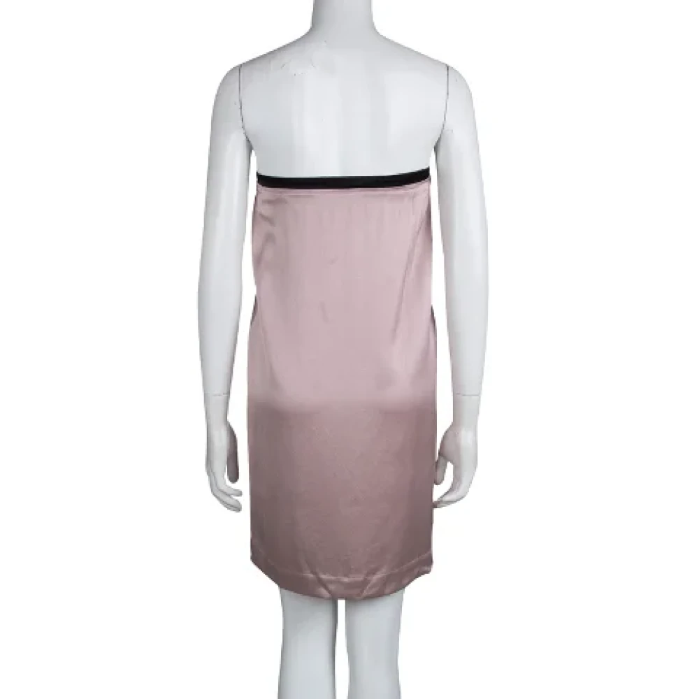 Stella McCartney Pre-owned Silk dresses Pink Dames