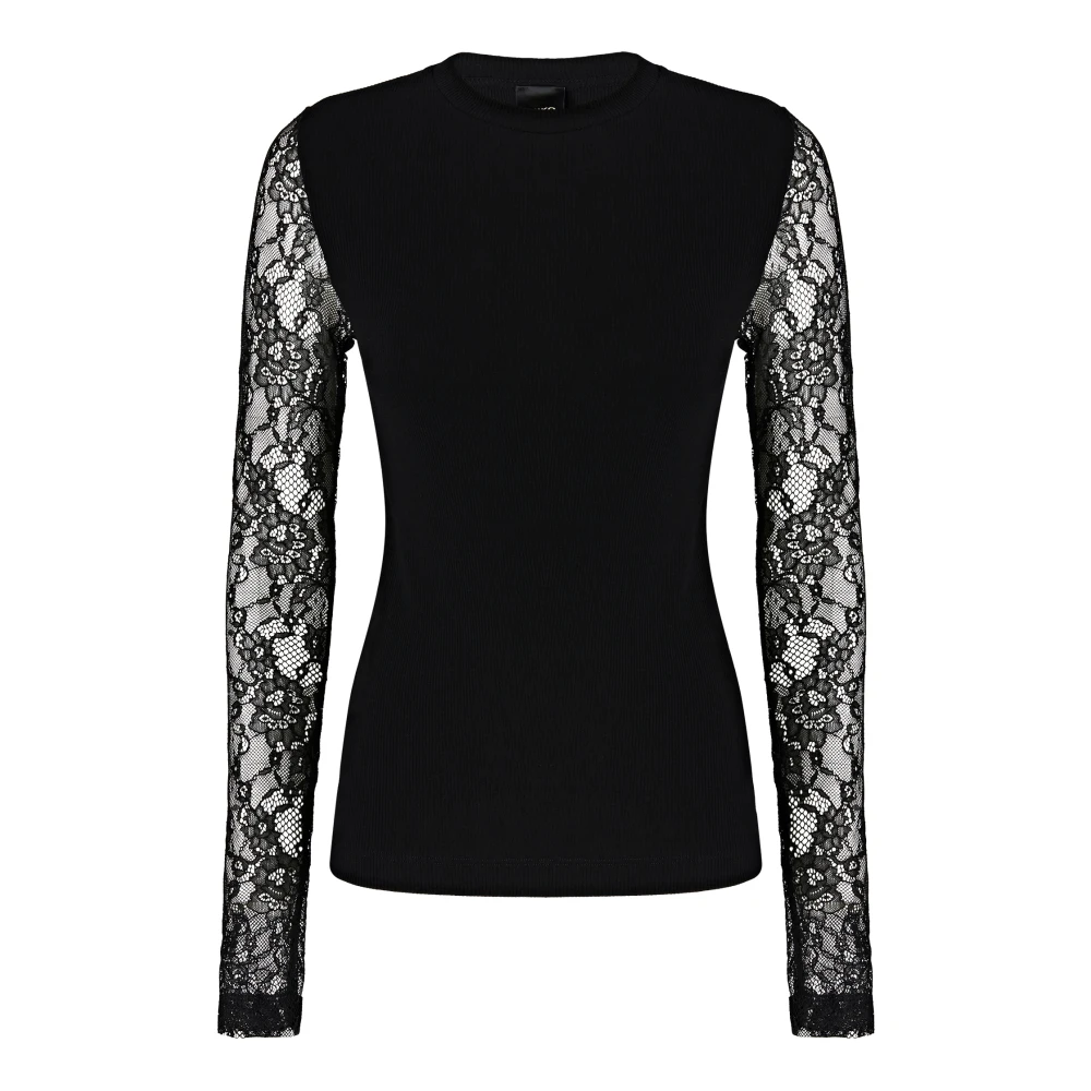 Pinko Donna Nero - Top A Maniche Lunghe - Tops - S