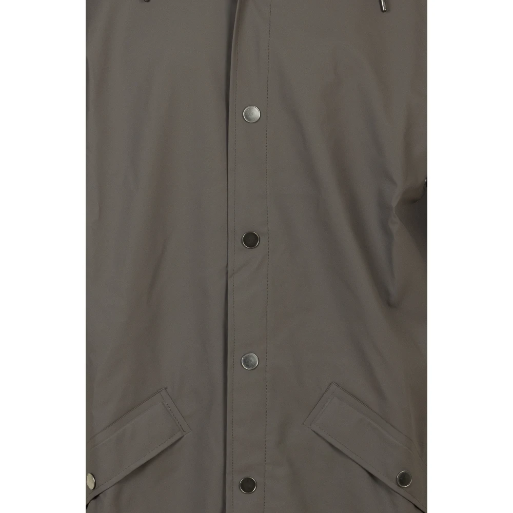 Rains Grijze Lange Jas Waterdicht Gray Heren