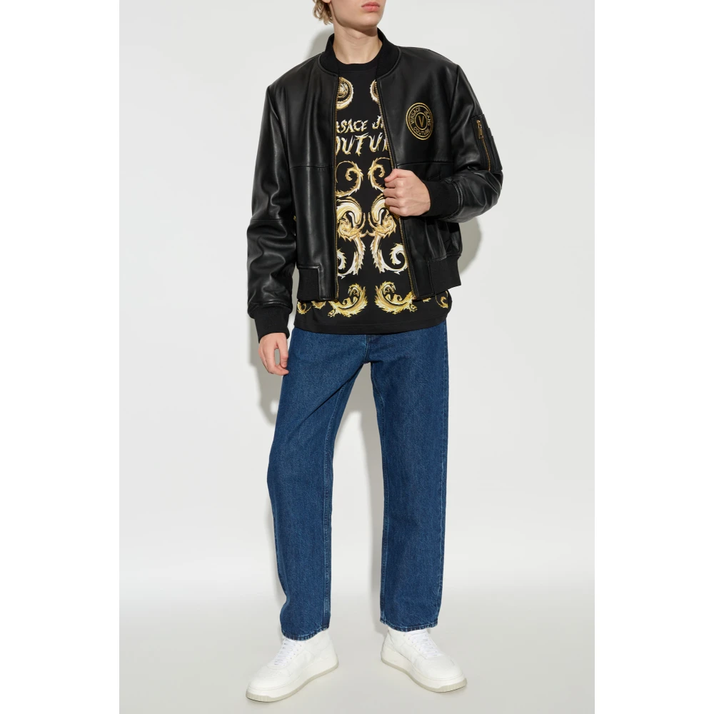 Versace Jeans Couture T-shirt met logo Black Heren