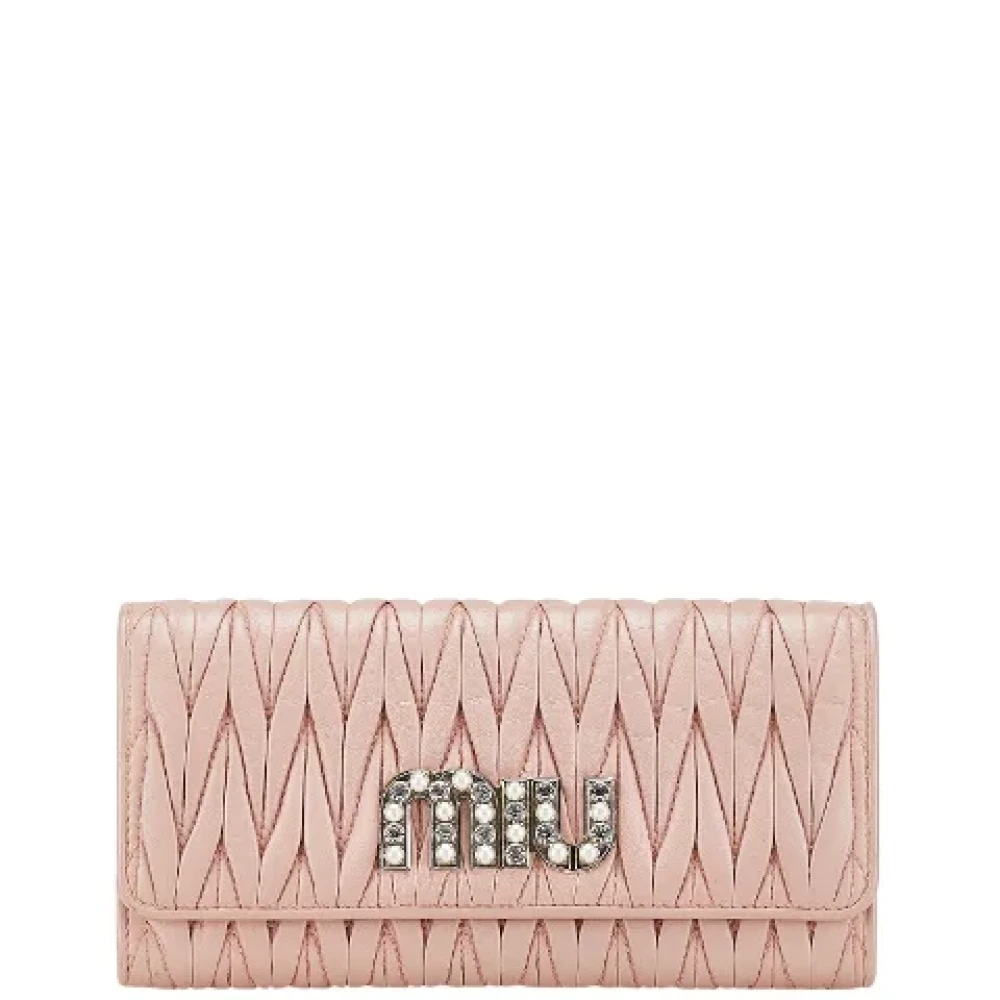 Pre-owned > Pre-owned Accessories > Pre-owned Wallets - - Miu Miu Pre-owned - Modalova