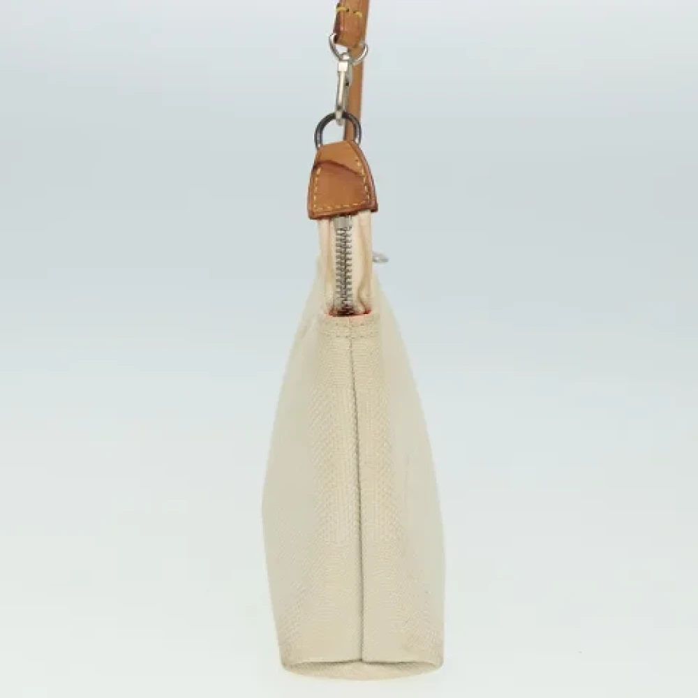 Louis Vuitton Vintage Pre-owned Canvas pouches White Dames
