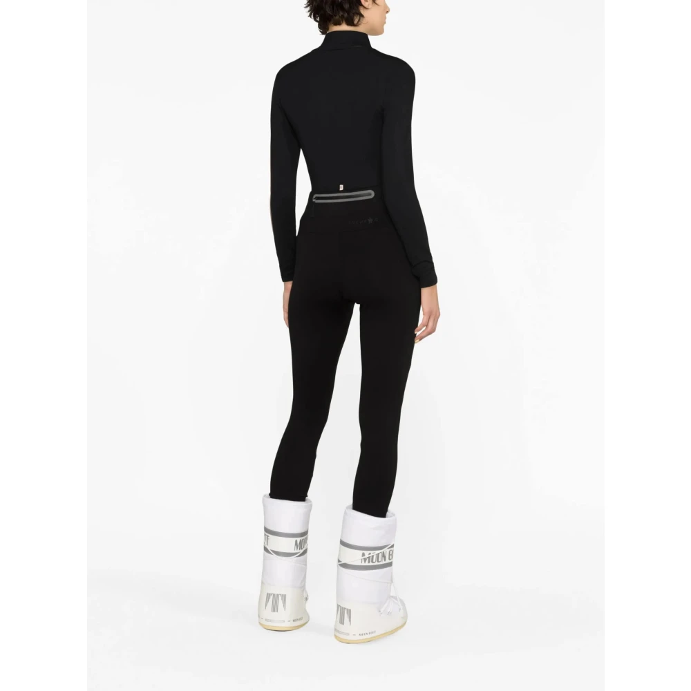Moncler Stijlvolle Leggings voor Vrouwen Black Dames