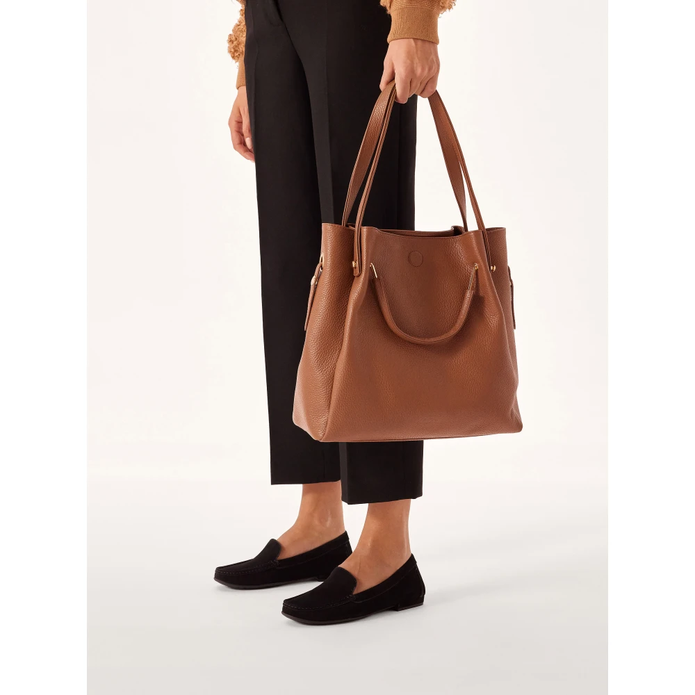 Kazar Grote bruine handtas met originele handvatten Brown Dames