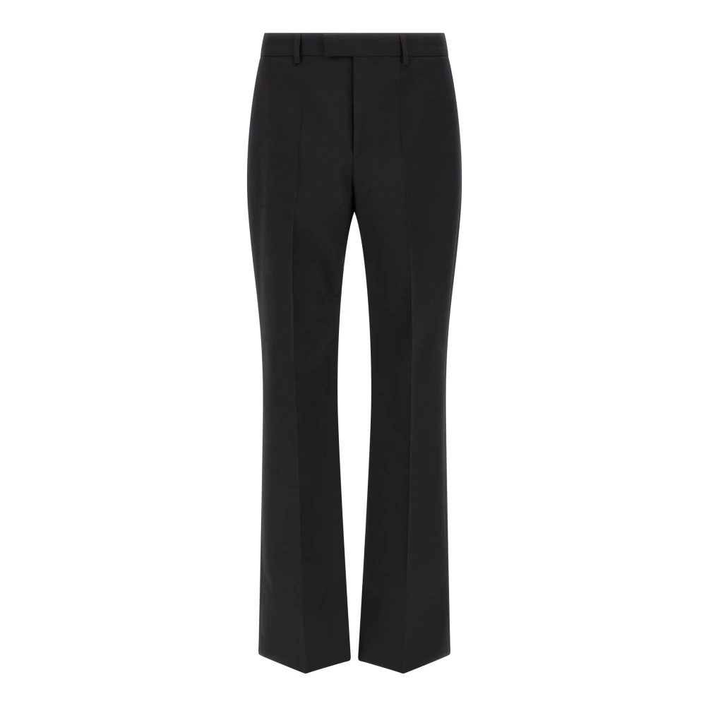 Valentino Garavani Men's Black Wide Trousers, L, Trousers
