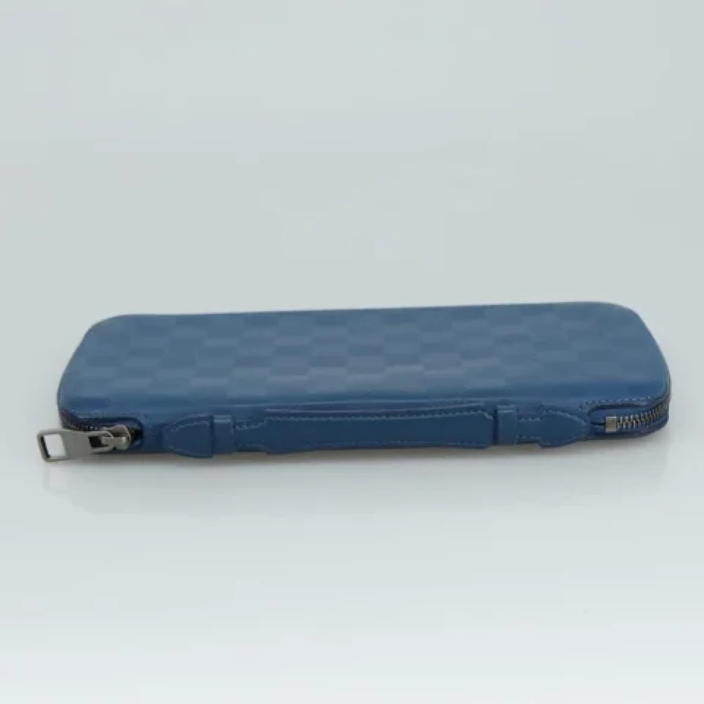 Louis Vuitton Vintage Pre-owned Leather clutches Blue Dames