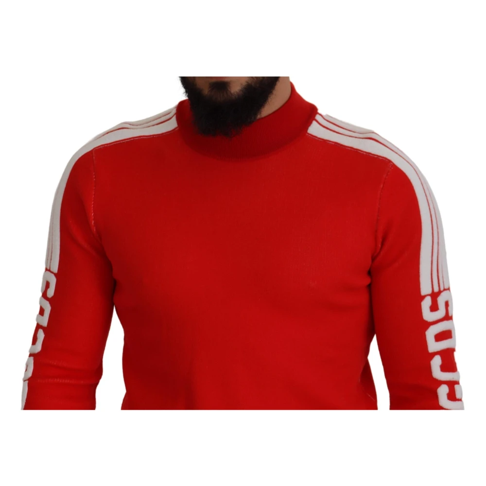 Gcds Rode Elegante Heren Trui Red Heren