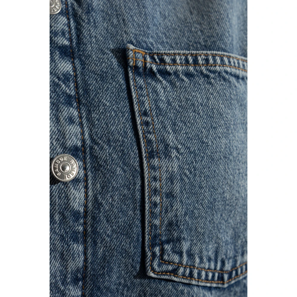 Samsøe Denim Overhemd Saeleanori Blue Dames