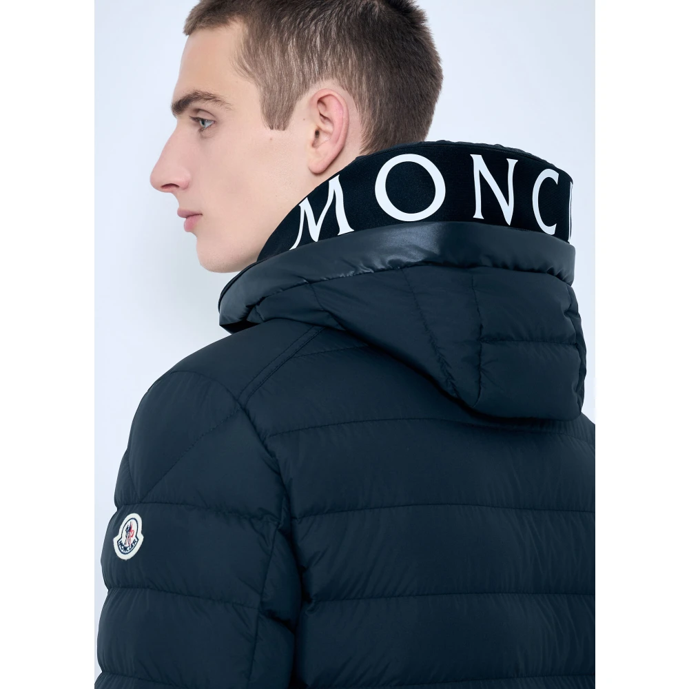 Moncler Gewatteerde Hooded Donsjas Black Heren