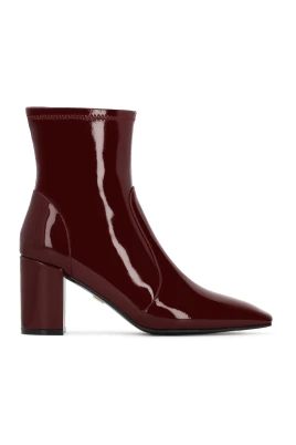 Maroon stiletto stövlar