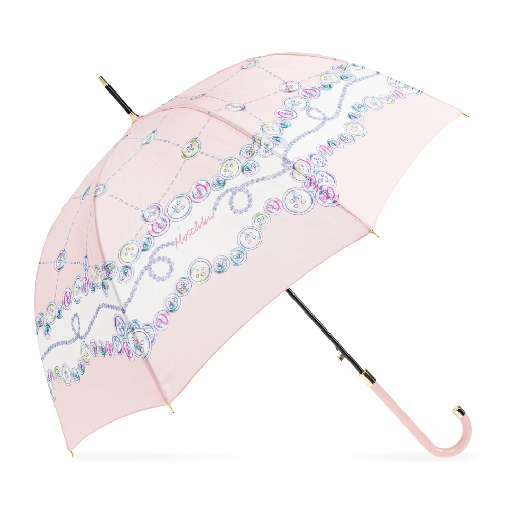 Moschino Paraplu met logo Pink Unisex