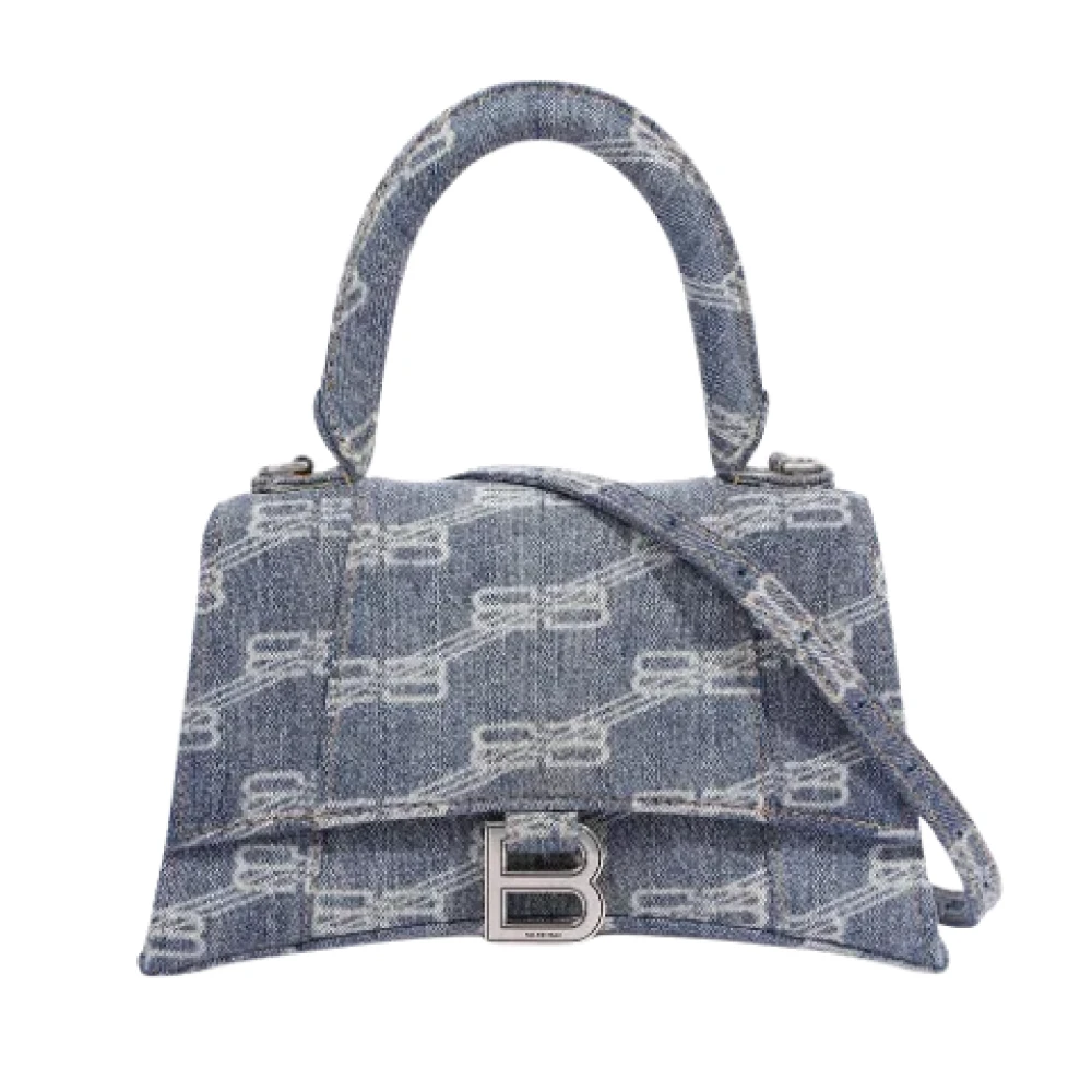 Balenciaga Vintage Pre-owned Denim handbags Blue Dames