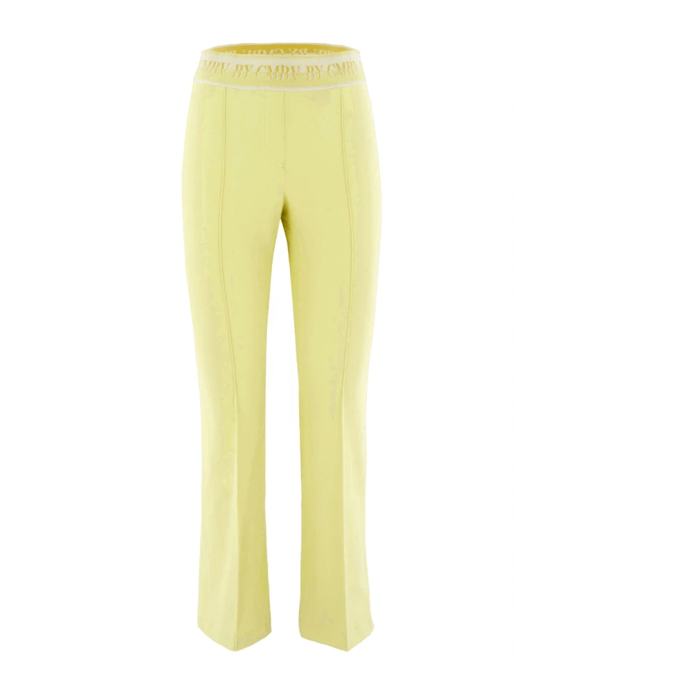 CAMBIO Sportieve Kick Straight Broek Yellow Dames