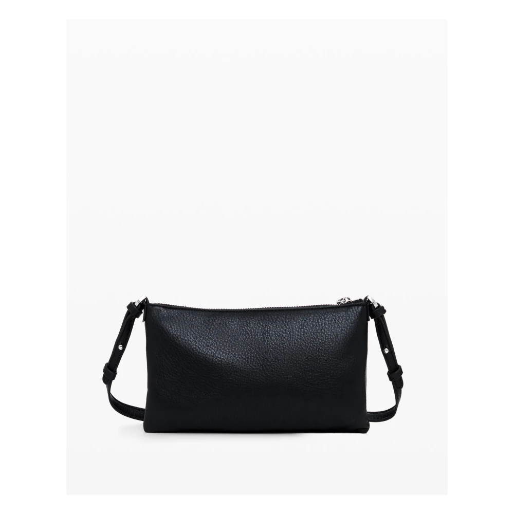 Desigual Stijlvolle Portemonnee met Ritssluiting Black Dames