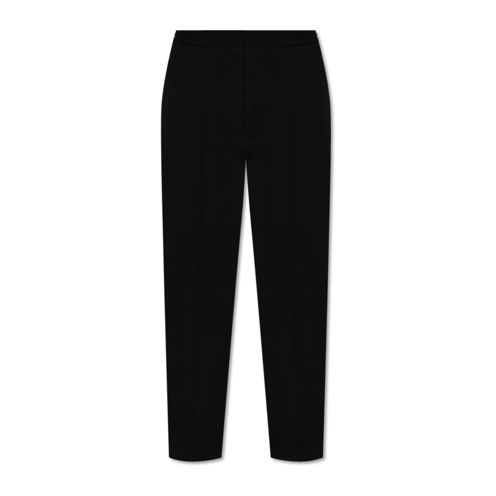 Officine Générale Broek met wollen afwerking Black Heren