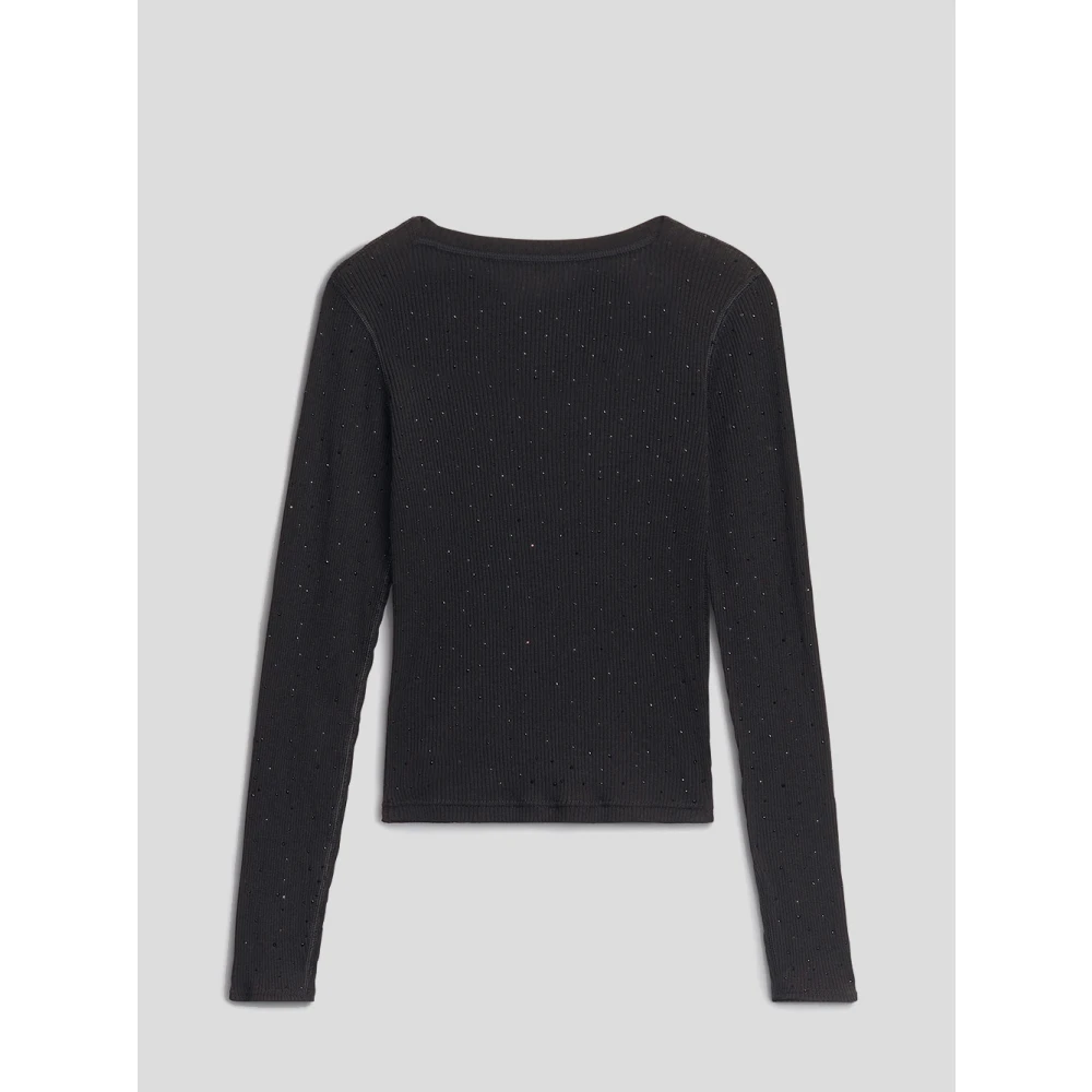 alexander wang Katoenen Crewneck Tee Black Dames